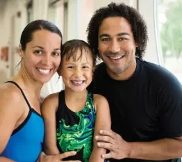 Family picture of father, mother and son