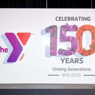 Announcement of the YMCA celebration 150 years of service in 2026!